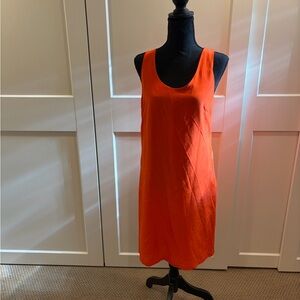 J. Crew Orange Sleeveless Dress - 2 Tall